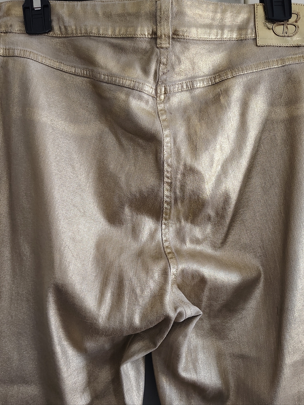 Basler Gold Coated Metallic Women’s Straight Leg Jeans 16 - Picture 7 of 16